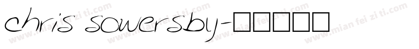 chris sowersby字体转换
